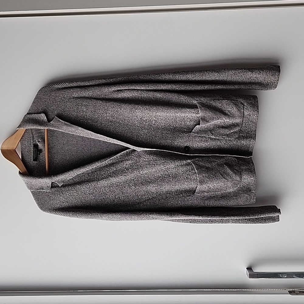 Banana Republic Linen Blend Casual Knit Cardigan 2 Button Jacket